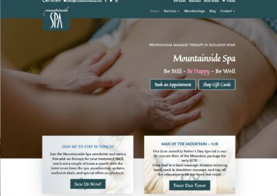 Mountainside Spa Website