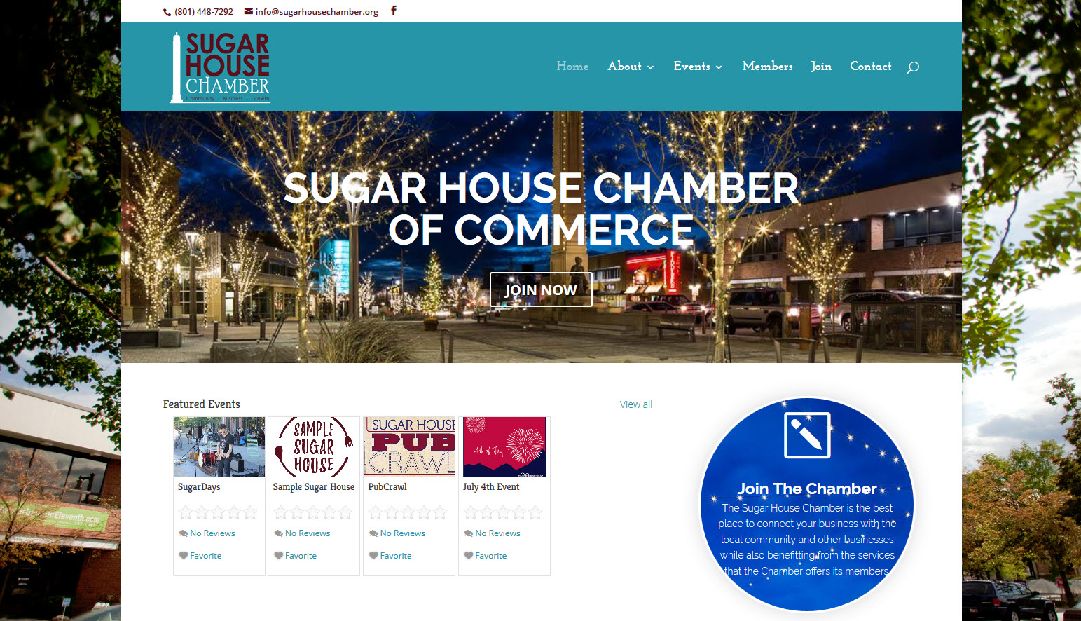 Sugar House Chamber of Commerce Sample Site