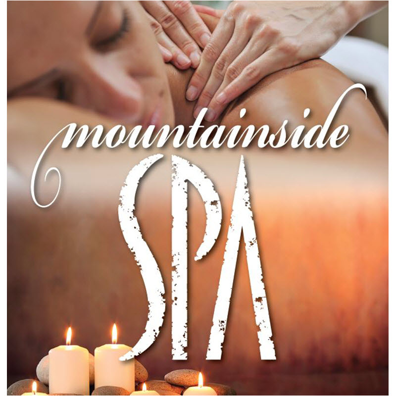 example branded graphic pop up banner for Mountainside Spa