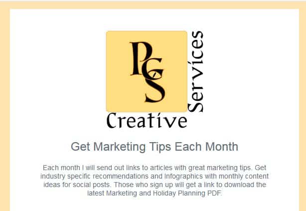 Monthly Digital Marketing Newsletter Invite