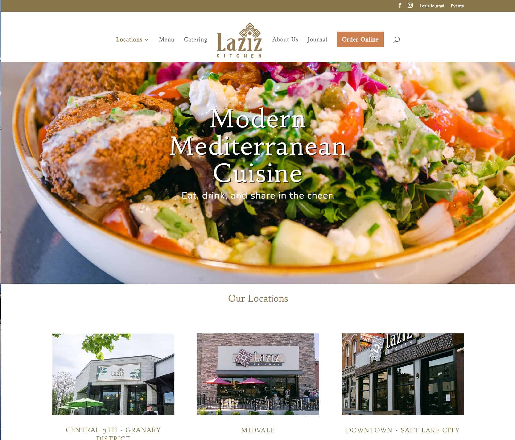 Laziz Kitchen website