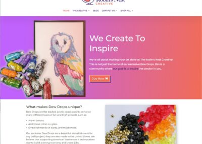 Robins Nest Creative website