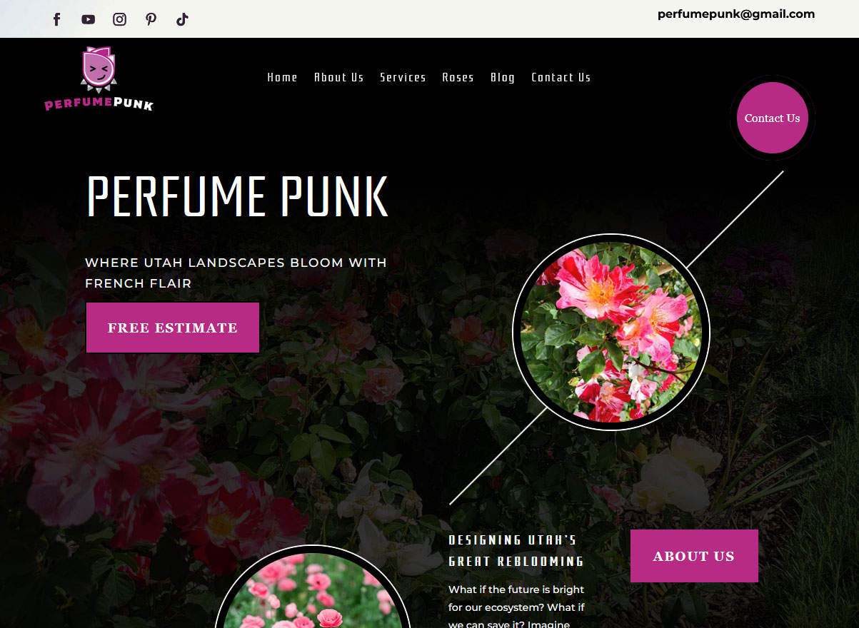 partner client site Perfume Punk